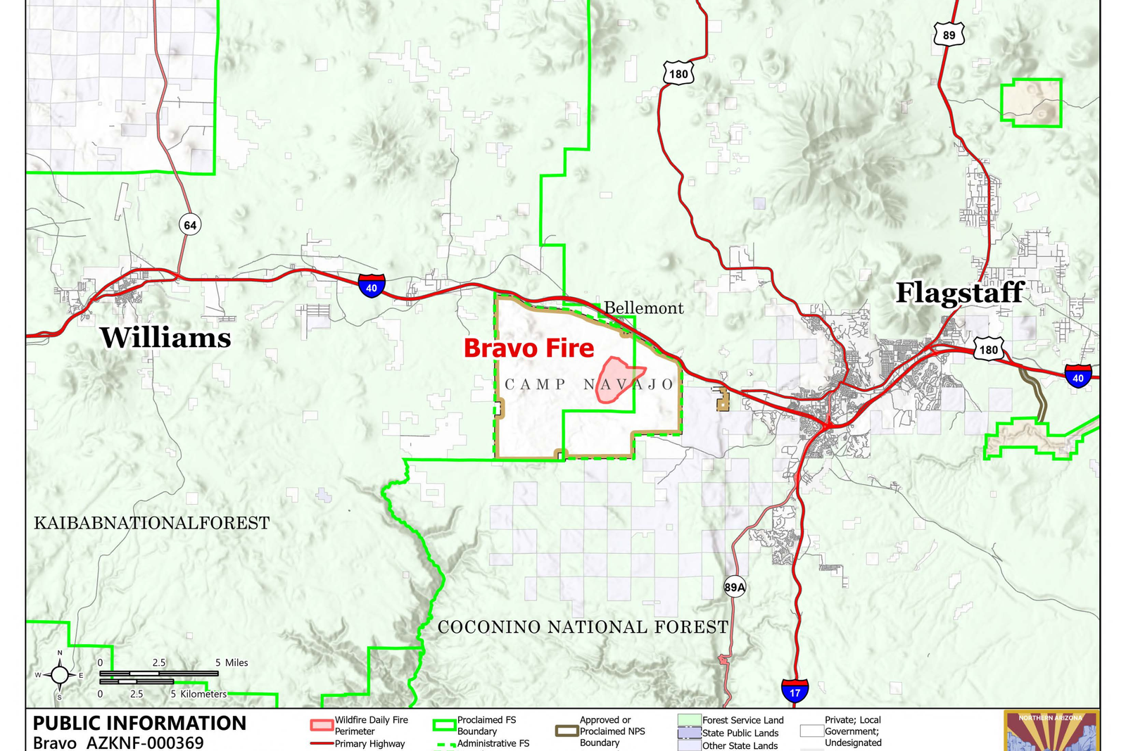 Bravo Fire Map: Arizona Blaze Spreads to 1400 Acres