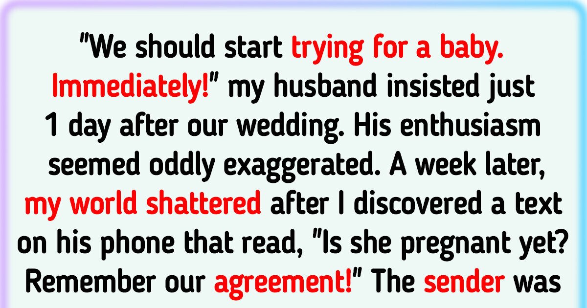 My Husband Urged Me to Derive Pregnant Fair After Our Wedding ceremony Day— I Used to be Devastated to Know His Correct Motive